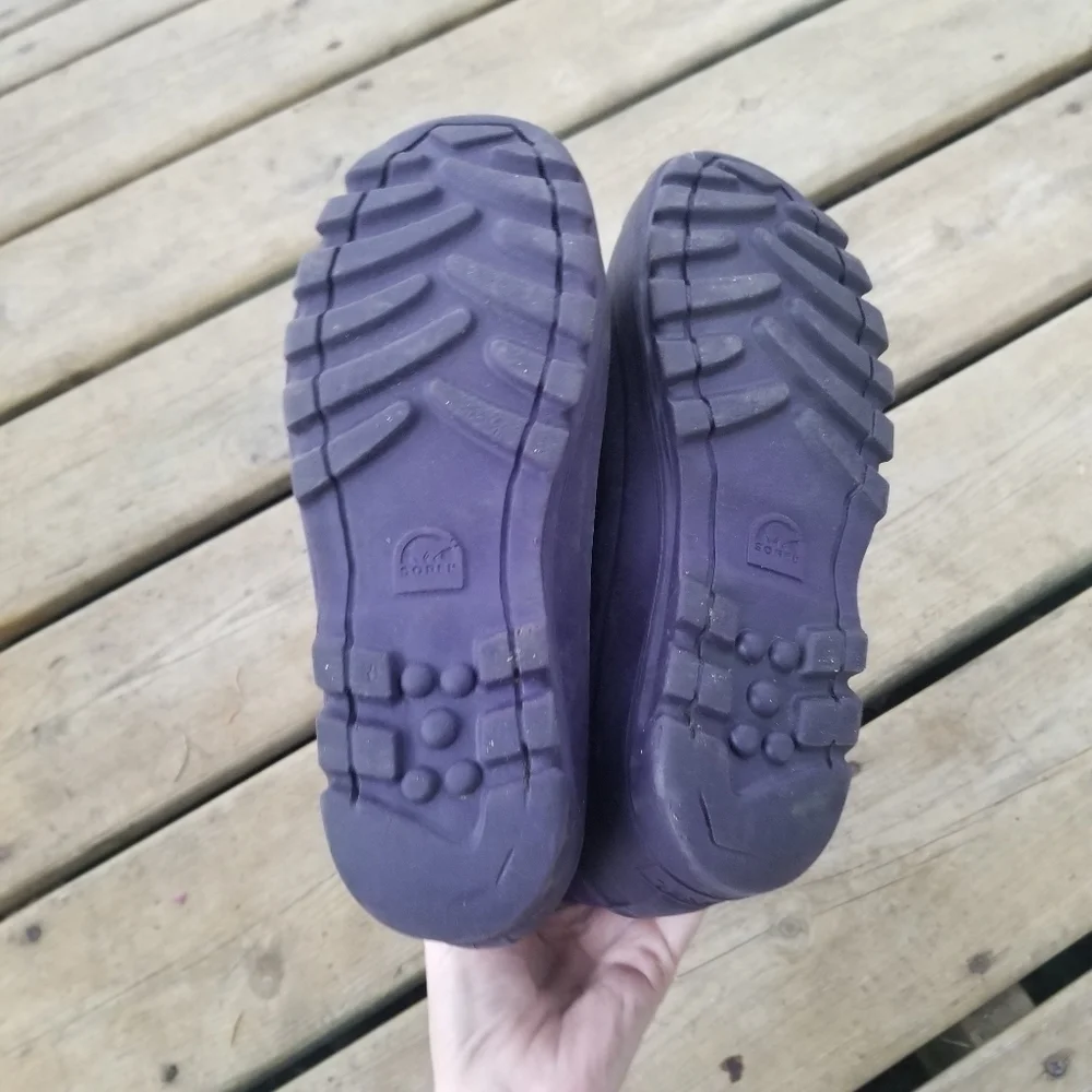Sorel‎ Youth Cub Snow Boot Size Big Kids 4 Purple Lavender Lilac Warm Comfy